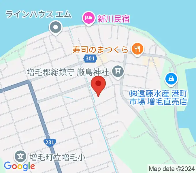 増毛町総合交流促進施設 元陣屋の地図