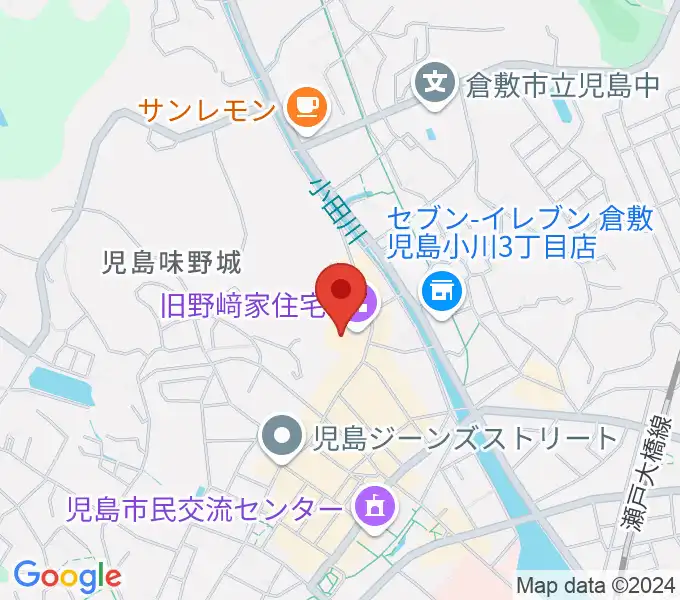 野﨑家塩業歴史館の地図