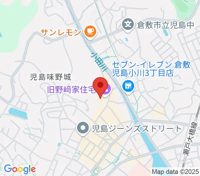 野﨑家塩業歴史館の地図
