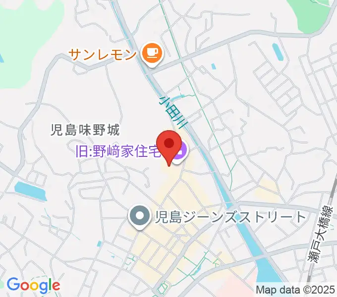 野﨑家塩業歴史館の地図