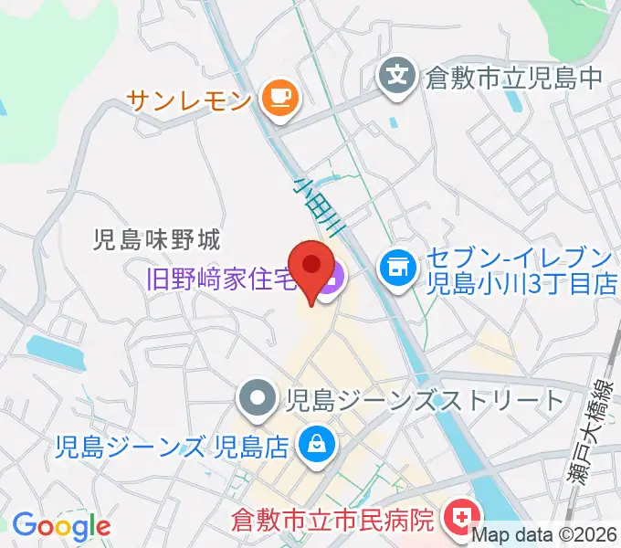 野﨑家塩業歴史館の地図