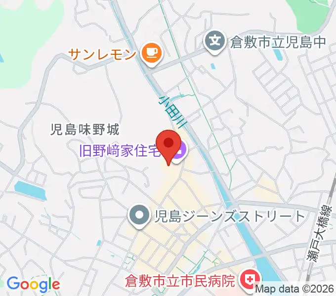 野﨑家塩業歴史館の地図