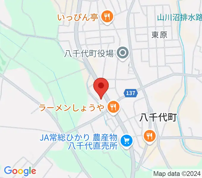 八千代町歴史民俗資料館の地図