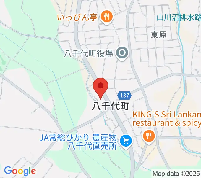 八千代町歴史民俗資料館の地図