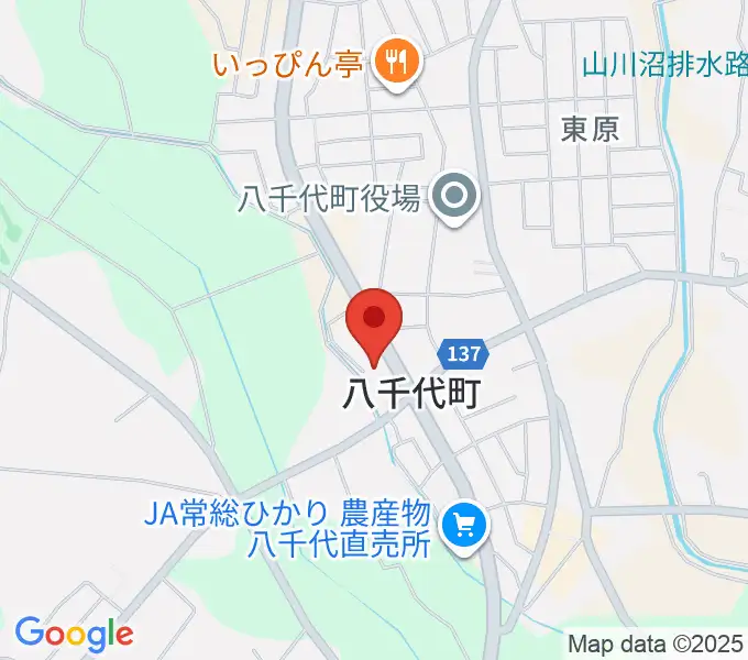 八千代町歴史民俗資料館の地図