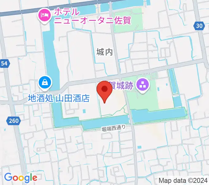 佐賀県立博物館の地図