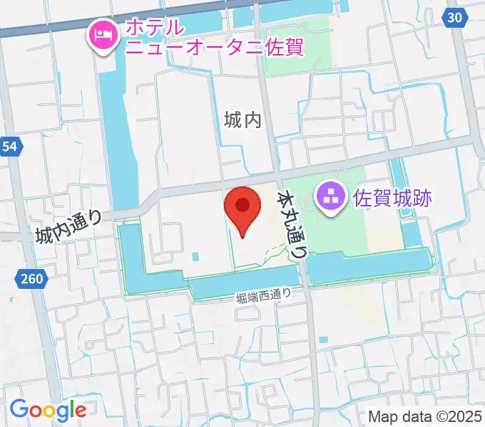 佐賀県立博物館の地図