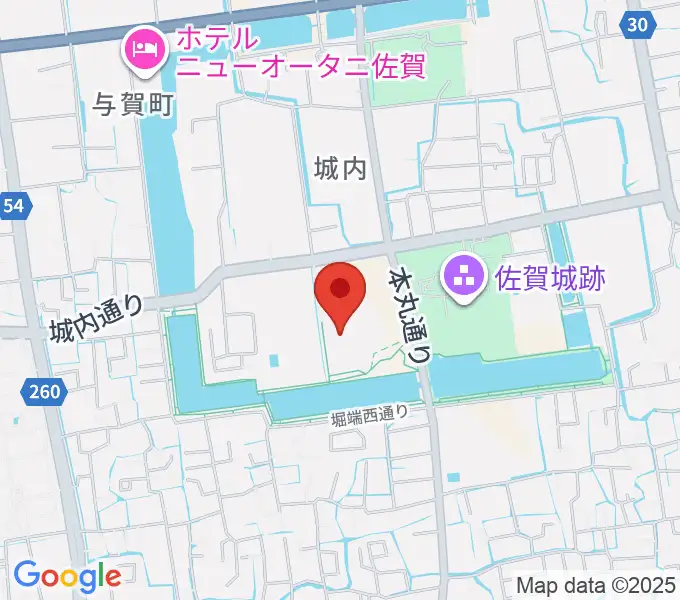 佐賀県立博物館の地図