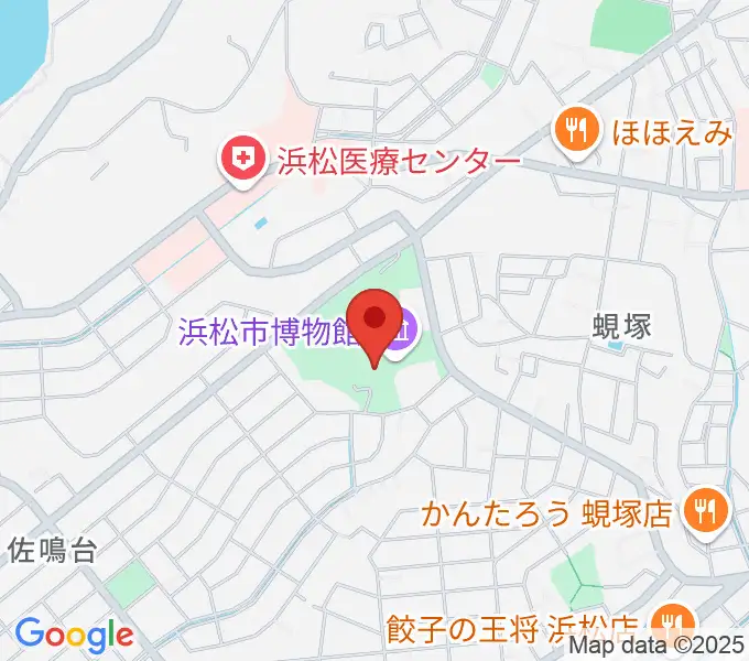 浜松市博物館の地図