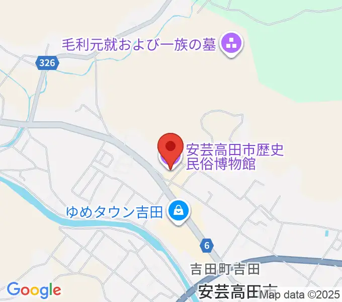安芸高田市歴史民俗博物館の地図