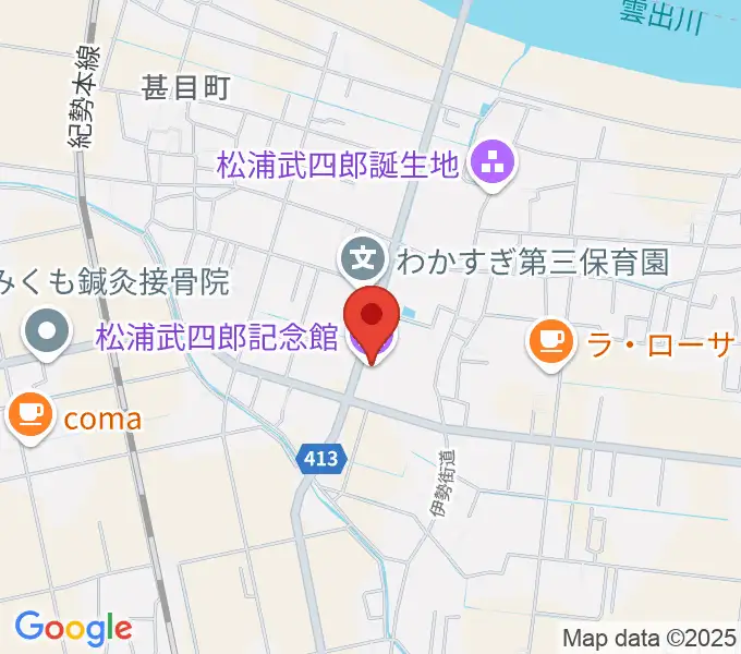 松浦武四郎記念館の地図