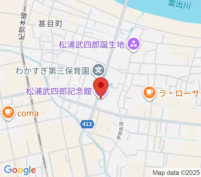 松浦武四郎記念館の地図