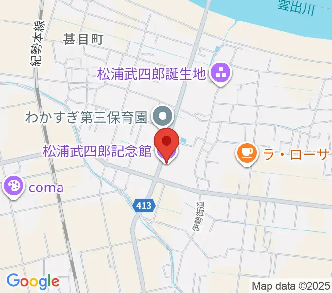 松浦武四郎記念館の地図
