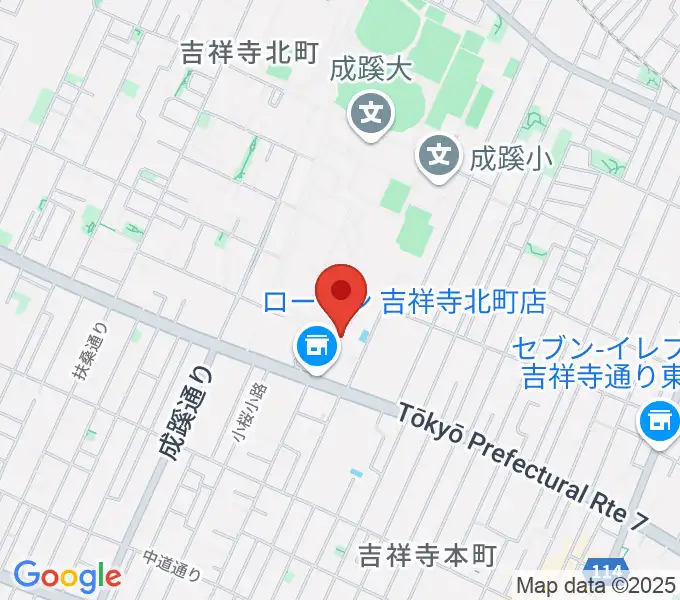 成蹊学園史料館の地図