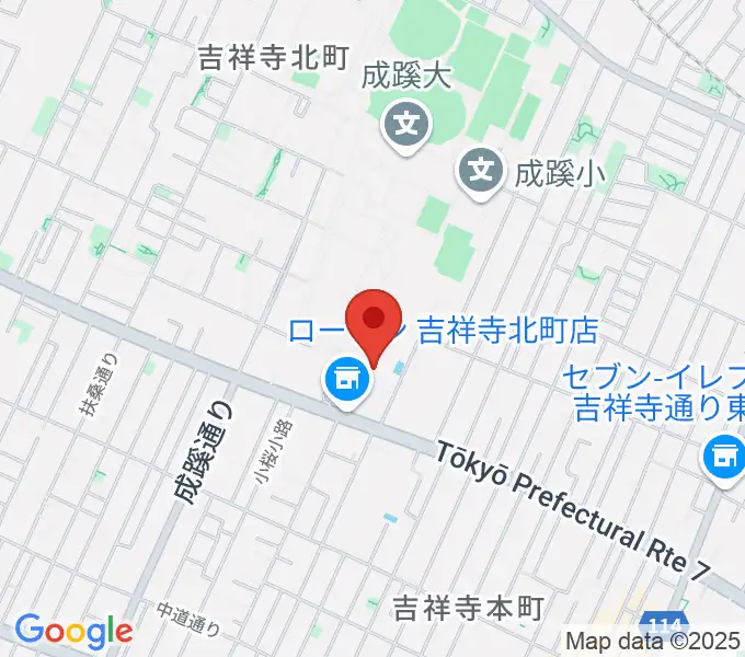 成蹊学園史料館の地図