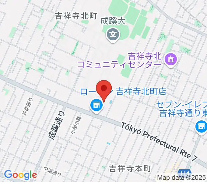 成蹊学園史料館の地図