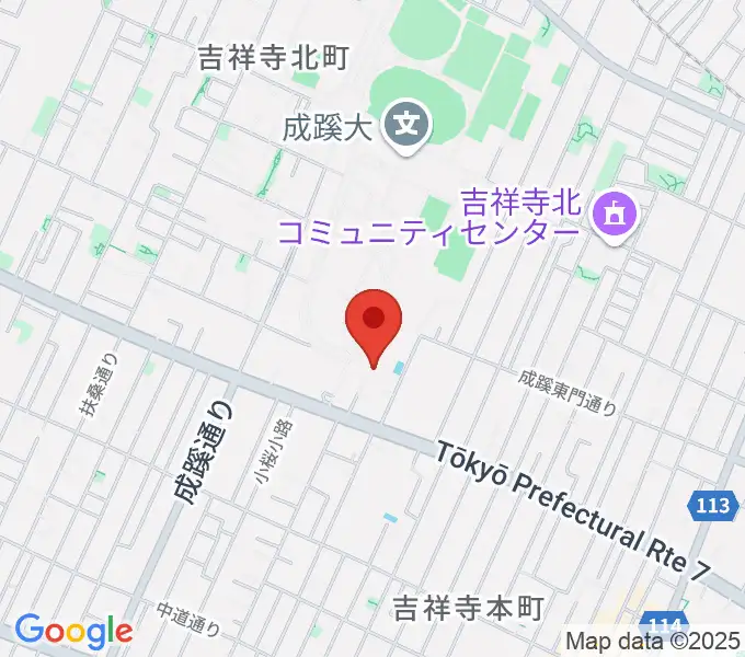 成蹊学園史料館の地図