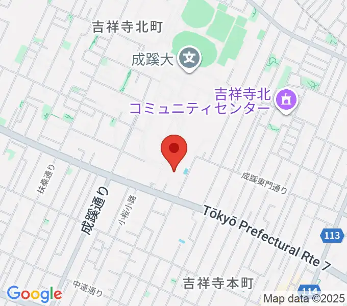 成蹊学園史料館の地図
