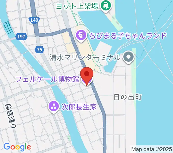 フェルケール博物館の地図