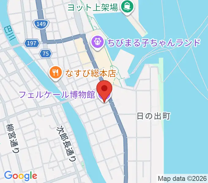 フェルケール博物館の地図