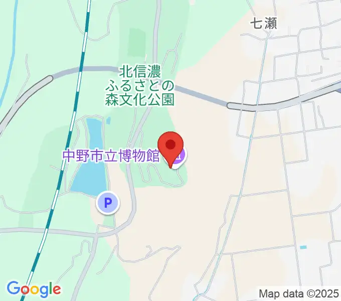 中野市立博物館の地図