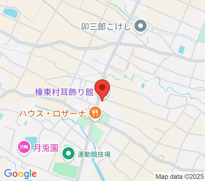 榛東村耳飾り館の地図