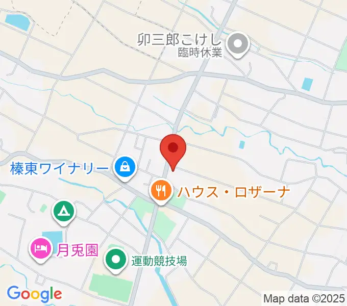 榛東村耳飾り館の地図