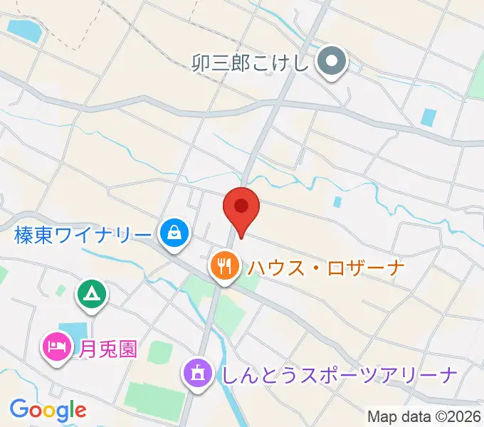 榛東村耳飾り館の地図