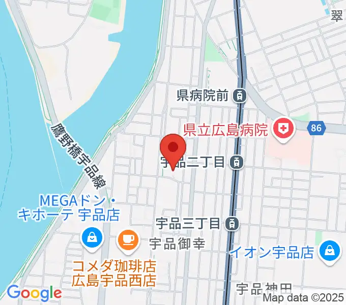 広島市郷土資料館の地図