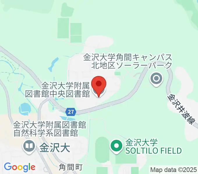 金沢大学資料館の地図