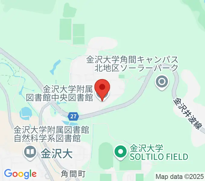 金沢大学資料館の地図