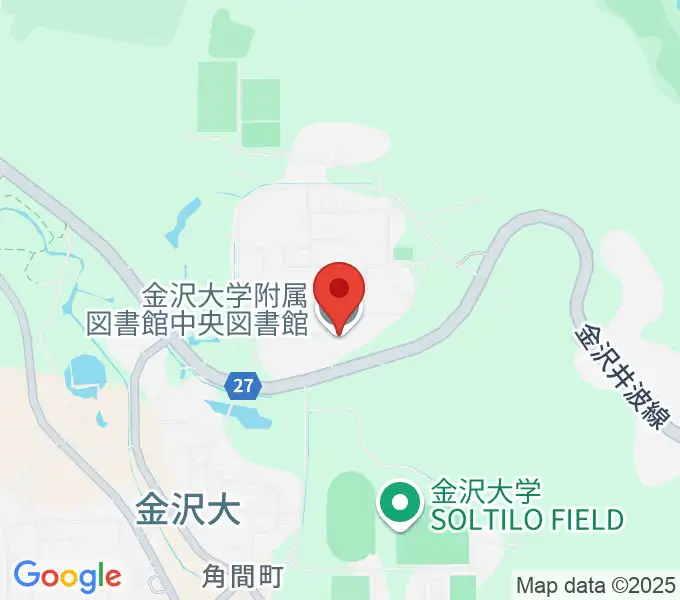 金沢大学資料館の地図