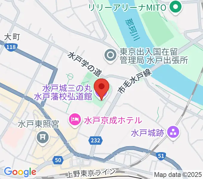 弘道館の地図