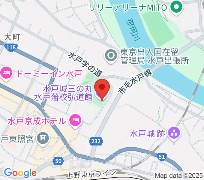 弘道館の地図
