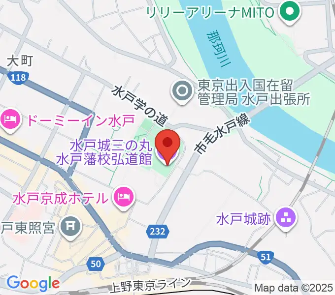 弘道館の地図