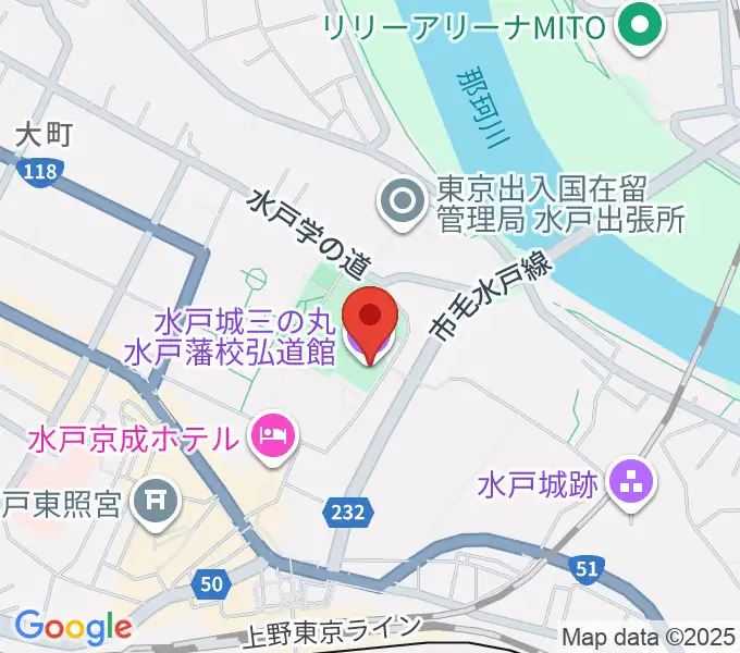 弘道館の地図