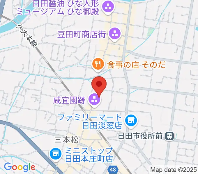 咸宜園教育研究センターの地図