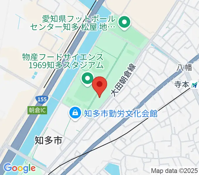 知多市歴史民俗博物館の地図