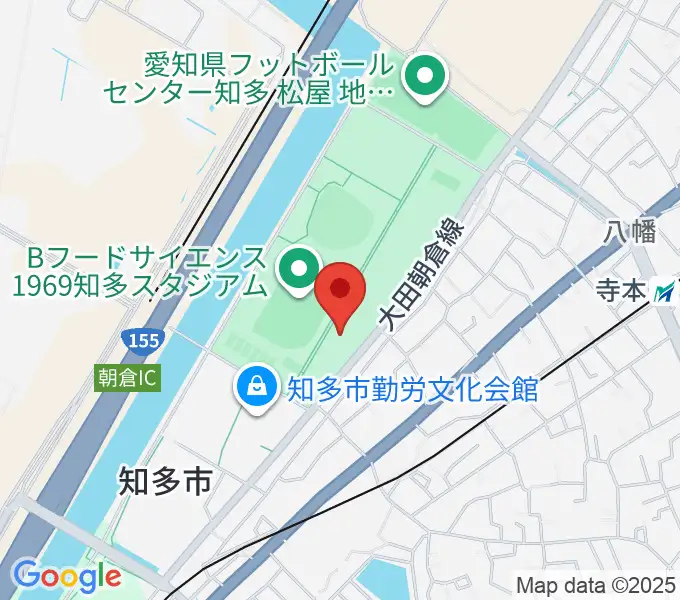 知多市歴史民俗博物館の地図