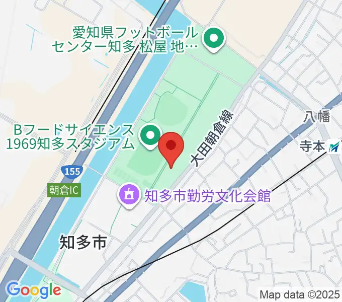 知多市歴史民俗博物館の地図