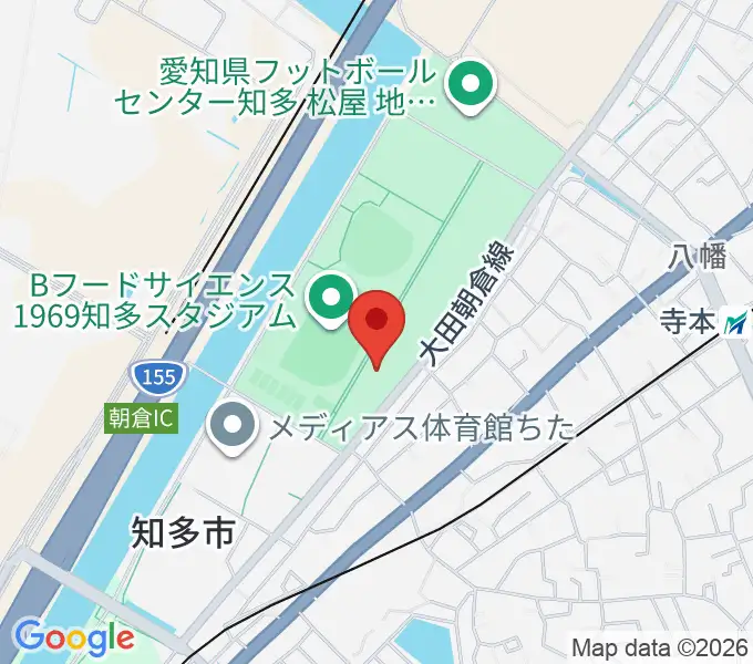 知多市歴史民俗博物館の地図