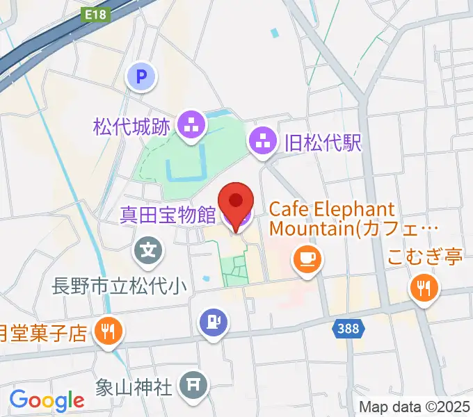 真田宝物館の地図