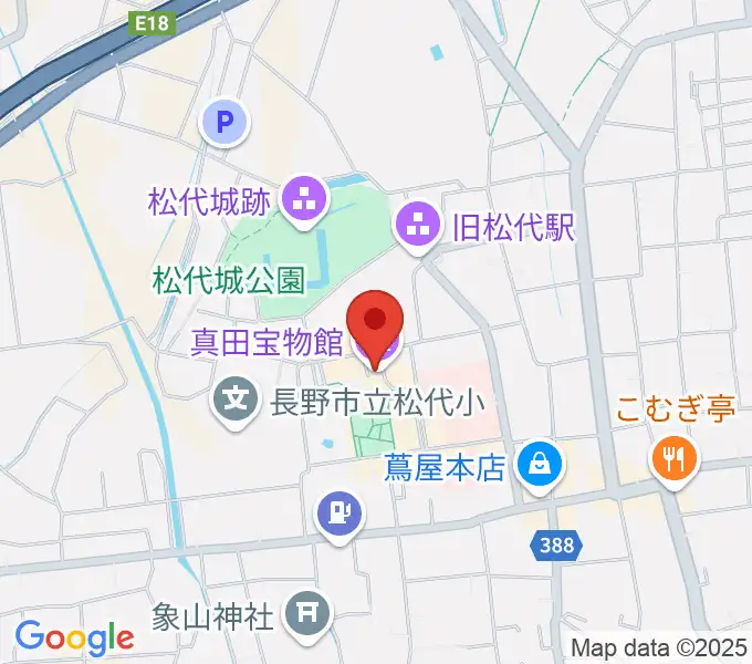 真田宝物館の地図