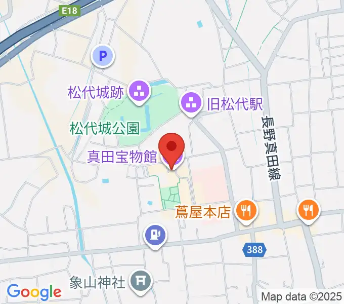 真田宝物館の地図