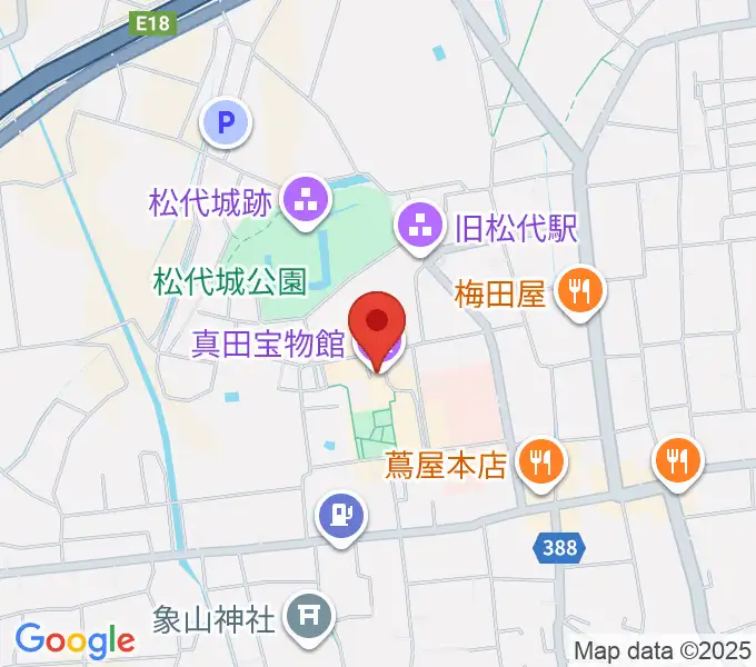 真田宝物館の地図