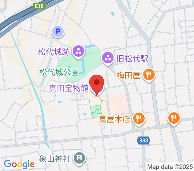 真田宝物館の地図