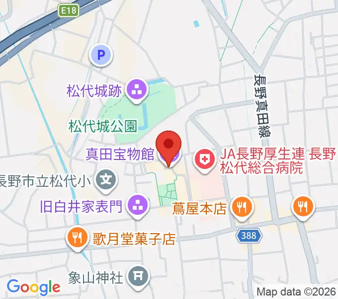 真田宝物館の地図