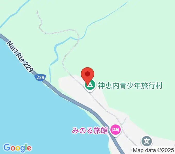 神恵内村郷土資料館の地図