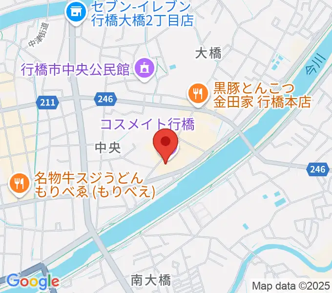 行橋市歴史資料館の地図