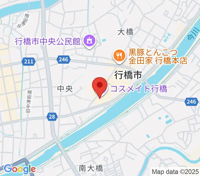 行橋市歴史資料館の地図